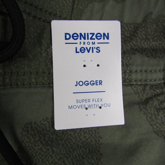 Denizen Levi's Mens NEW NWT Large Green Camo Jogger Pants Athletic - Picture 3 of 10